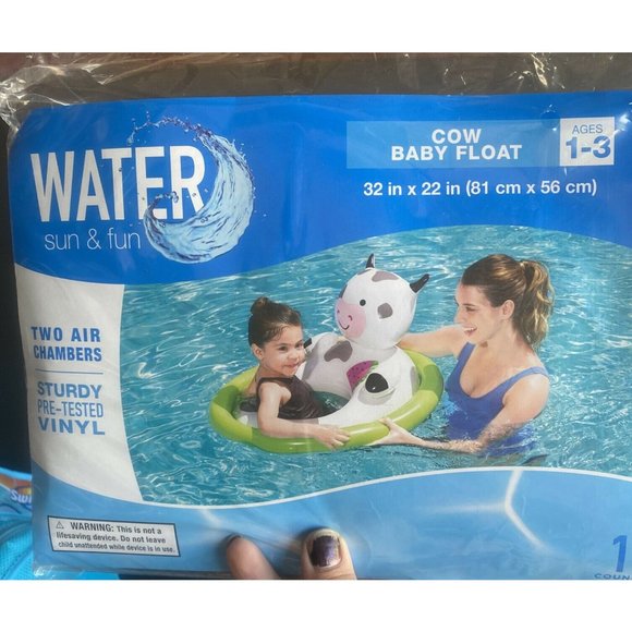 Cow Raft Pool Swim | H2o Go Lil Animal Pool Float Cow One Float | Poshmark